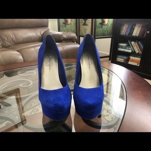 Jessica Simpson “Waleo” Blue Violet Kid Suede